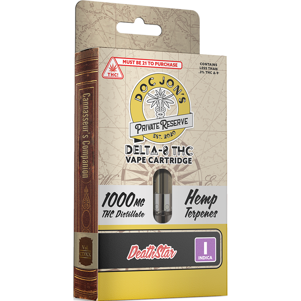 Delta 8 Vape Cartridge 1mL - Death Star - Doc Jons Delta 8 (D8) Products  and Health & Wellness CBD Products from Whispering Winds WV