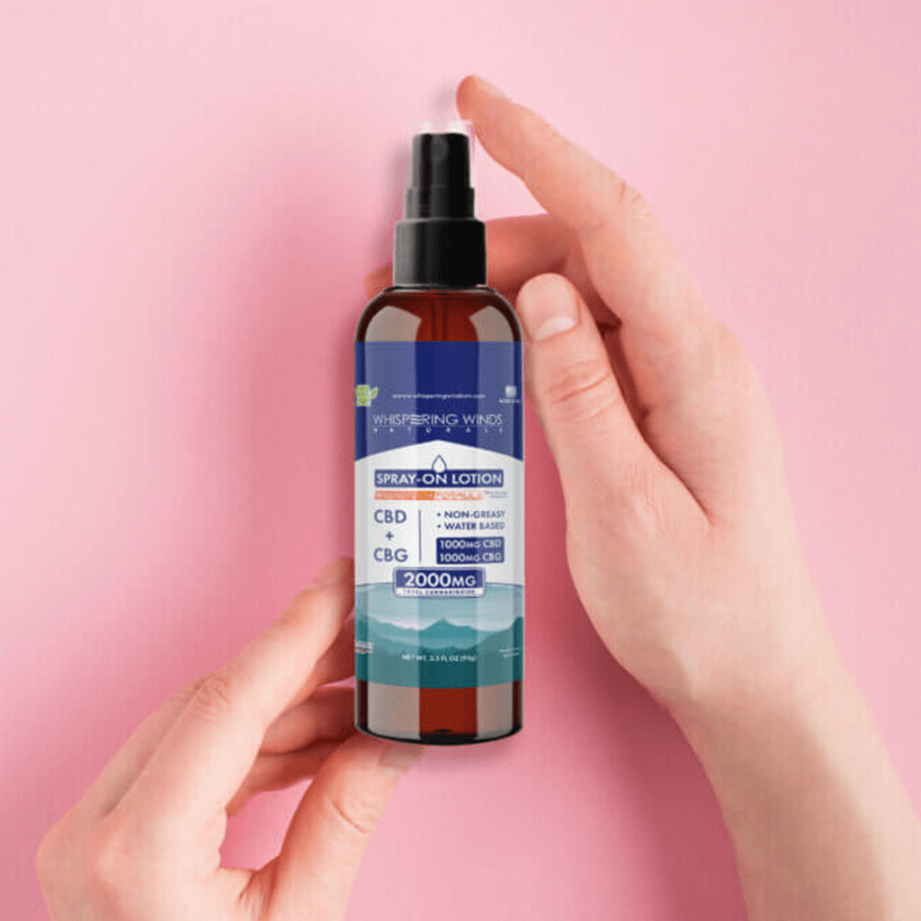 Nanotech CBD & CBG Spray-on Lotion